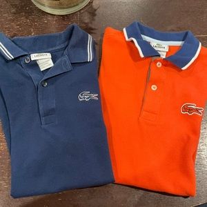 Boys Lacoste pique polos